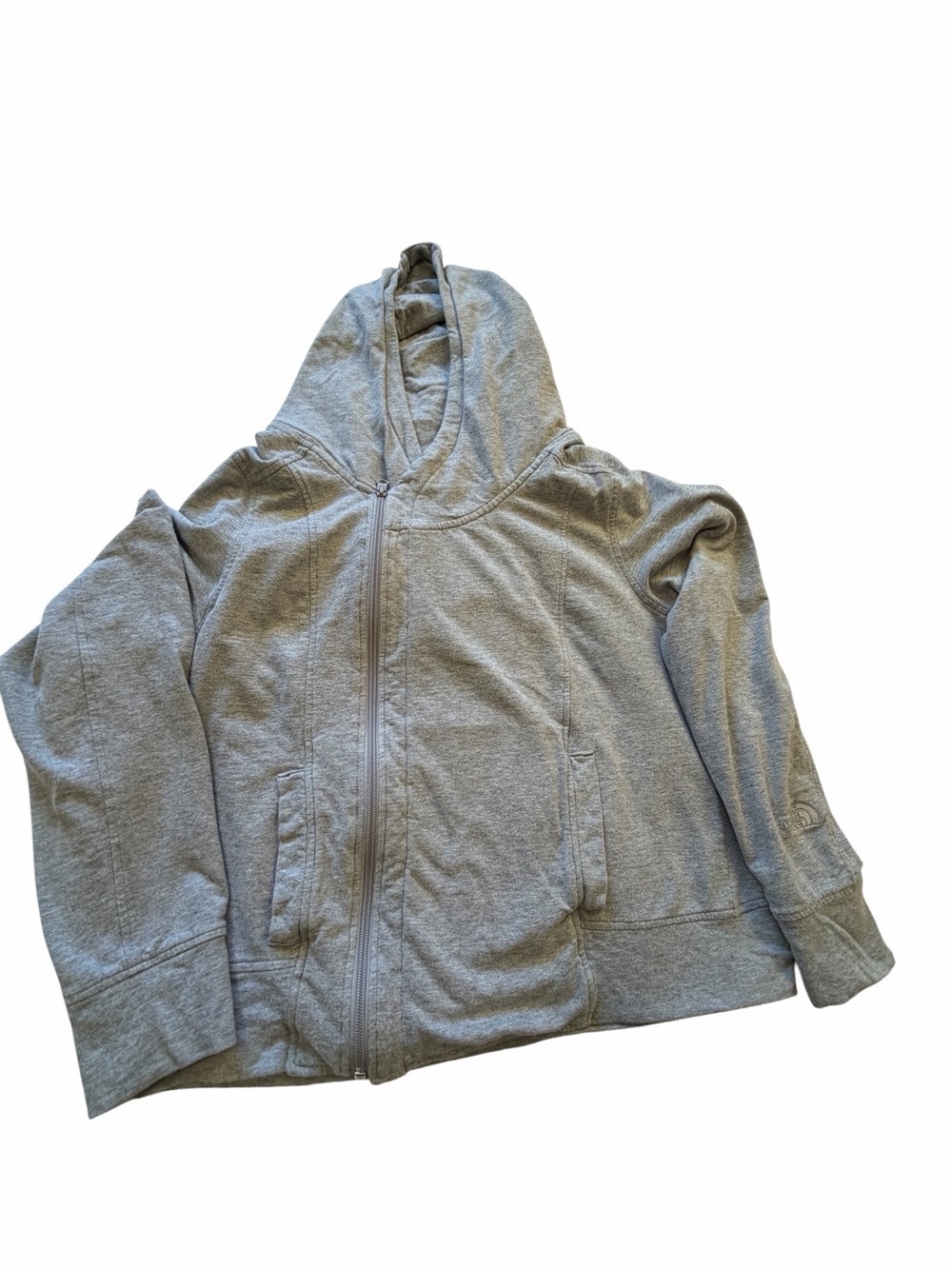 The North Face Light Gray Women's Hoodie - Soft Hoodie-Size XL